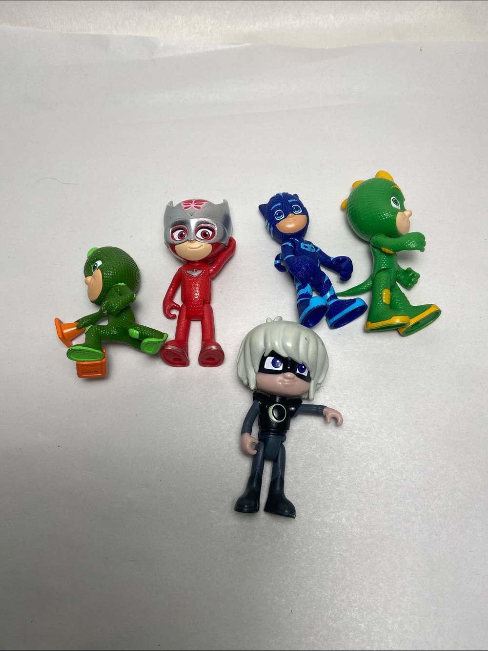 PJ Masks Mini Action Figure Set — Red, Blue, Green & Black Characters